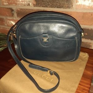 Gucci Navy crossbody.